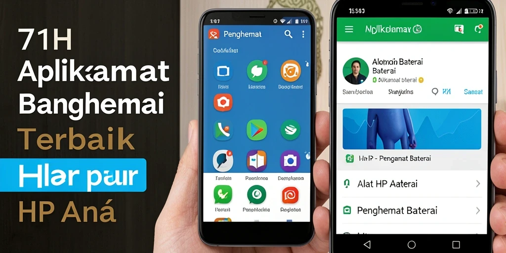 Tampilan antarmuka aplikasi 71H untuk penghematan baterai.